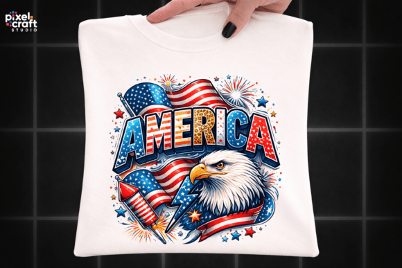 America Patriotic Eagle PNG: A Bold Design Asset