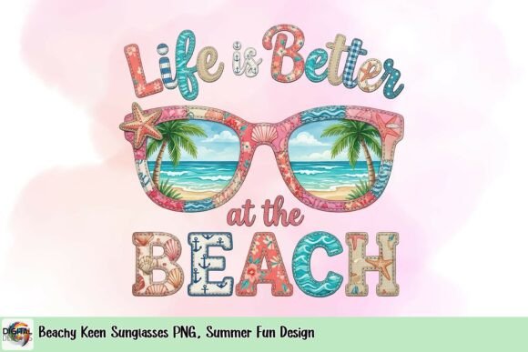 Beachy Keen Sunglasses PNG: Elevate Your Summer Designs
