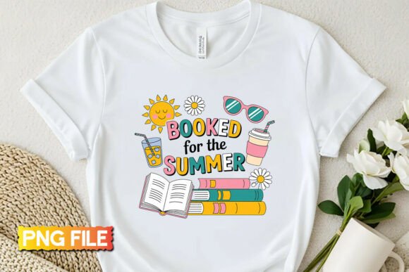 Booked for the Summer: A Premium T-Shirt PNG Design for Vibrant Projects