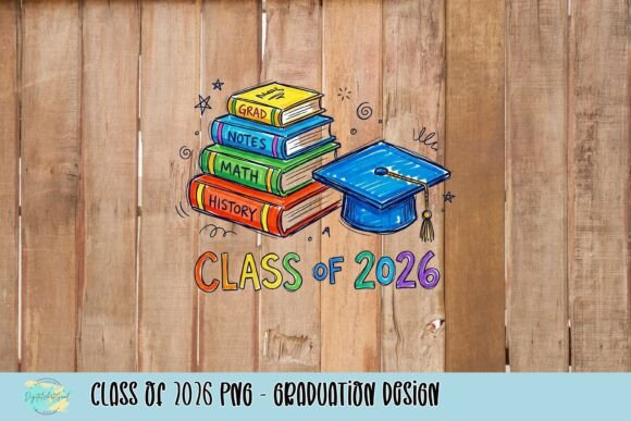 Celebrate Graduates: Class of 2026 PNG Design