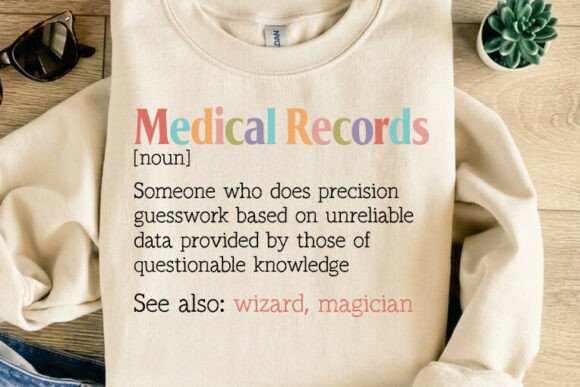 Creative Apparel Design: The Medical Records Definition Tee