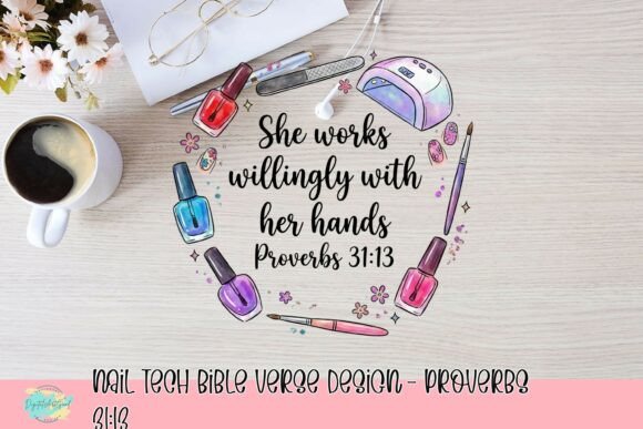 Inspiring Faith & Design: Proverbs 31:13 for Nail Techs