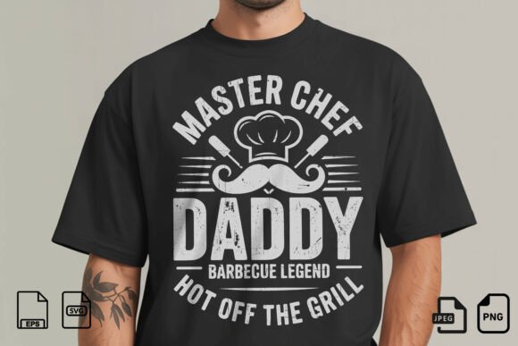 Master Chef Daddy BBQ T-Shirt Design